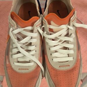 Nike Orange and Cream Low-Top Sneakers